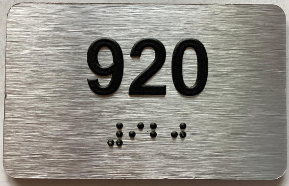 ADA APARTMENT NUMBER 920 SIGN