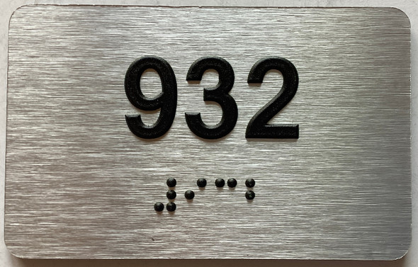 ADA APARTMENT NUMBER 932 SIGN