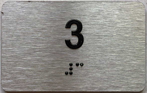 ADA APARTMENT NUMBER 3 SIGN
