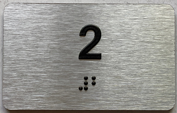 ADA APARTMENT NUMBER 2 SIGN