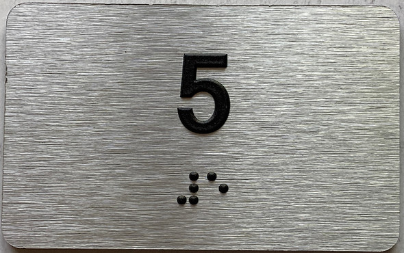 ADA APARTMENT NUMBER 5 SIGN