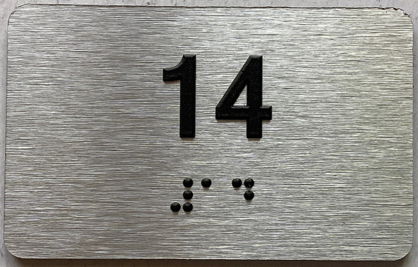 ADA APARTMENT NUMBER 14 SIGN