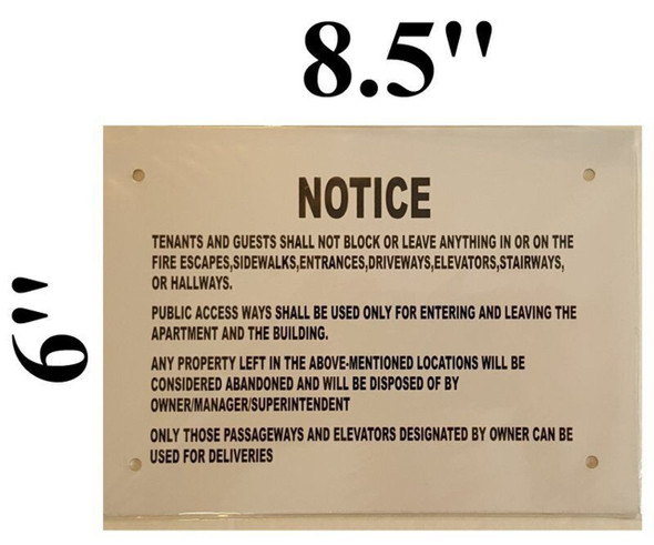 SIGN STOVE KNOB NOTICE SIGN STOVE KNOB NOTICE