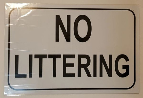 NO LITTERING NO LITTERING
