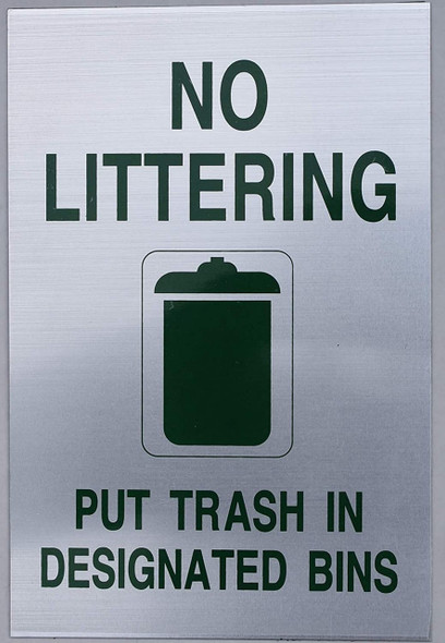 NO LITTERING NO LITTERING
