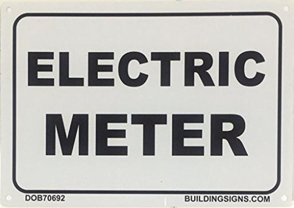 ELECTRIC METER SIGN ELECTRIC METER SIGN