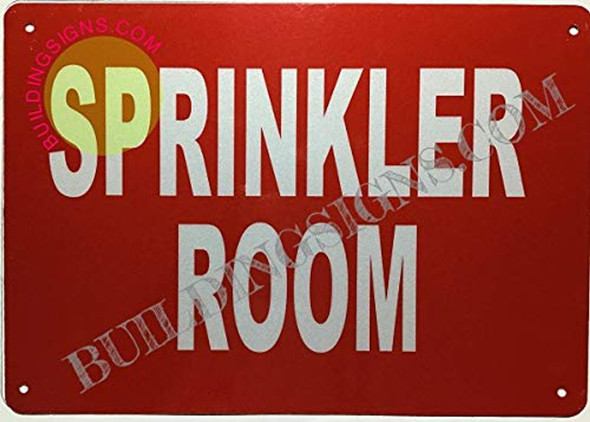 Sprinkler Room Sign Sprinkler Room Sign