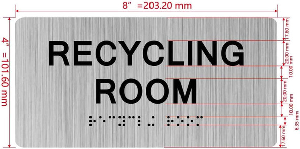 HOTEL RECYCLING ROOM SIGN