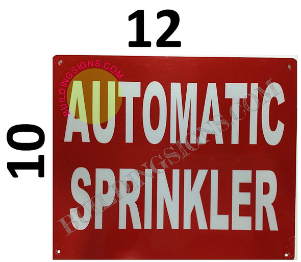 Automatic Sprinkler   Sign Automatic Sprinkler   Sign