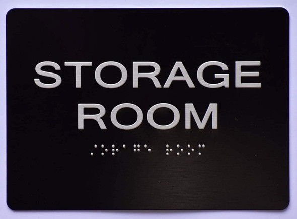 HOTEL BLACK FLOOR NUMBER - (STORAGE) SIGN