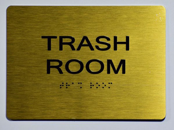 ADA TRASH ROOM SIGN