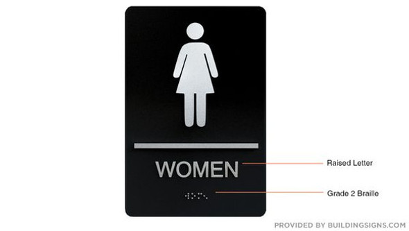 HOTEL WOMEN RESTROOM SIGN