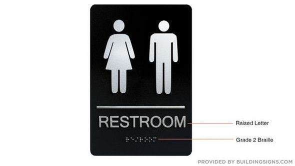 HOTEL STAFF RESTROOM SIGN