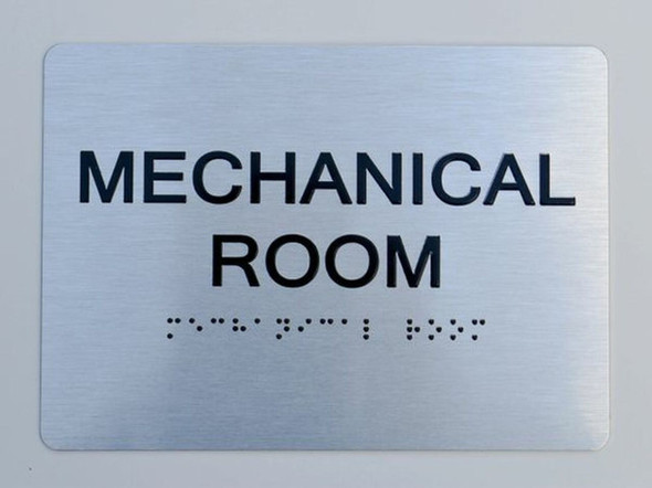 HOTEL MECHANICAL ROOM SIGN