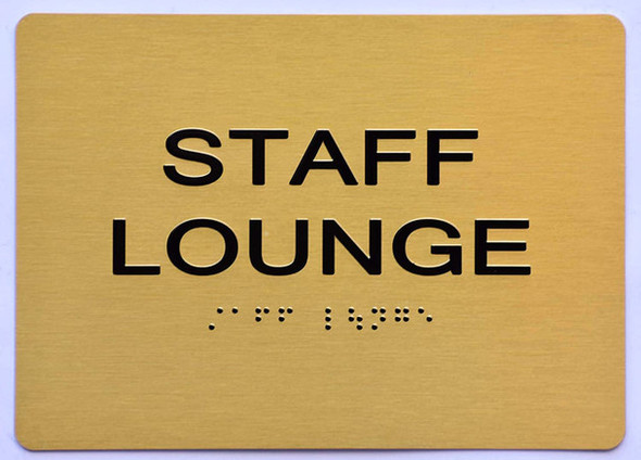ADA STAFF LOUNGE SIGN