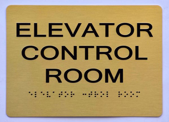 ADA ELEVATOR CONTROL ROOM SIGN