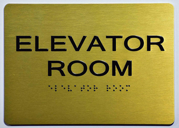 ADA ELEVATOR ROOM SIGN