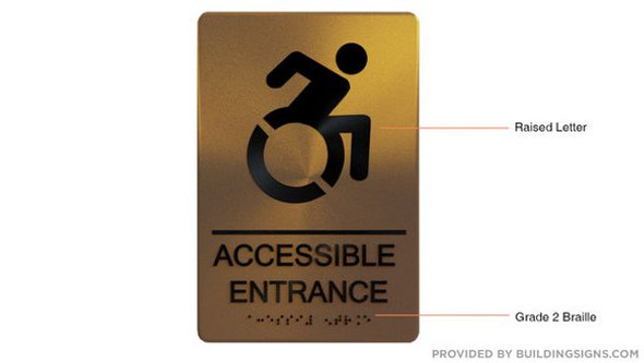 HOTEL ACCESSIBLE ENTRANCE DIRECTIONAL SIGN HOTEL ACCESSIBLE ENTRANCE DIRECTIONAL SIGN