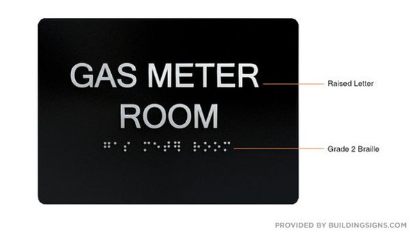 HOTEL GAS METER ROOM SIGN