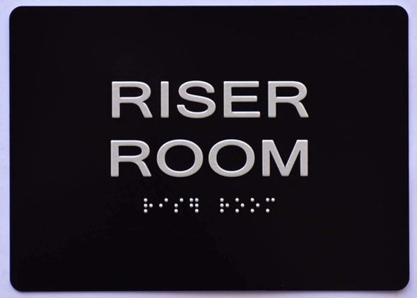 ADA RISER ROOM TACTILE SIGN