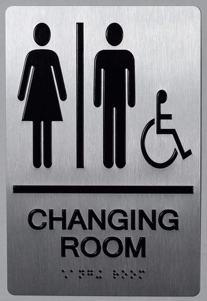 HOTEL CHANGING ROOM ACCESSIBLE SIGN