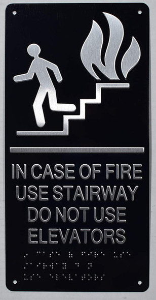 HOTEL IN CASE OF FIRE USE STAIRWAY DO SIGN