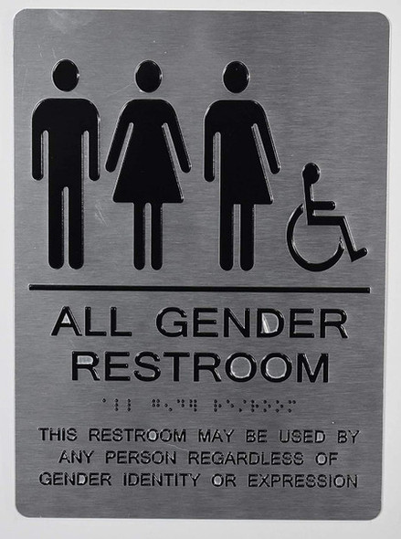 HOTEL ALL GENDER RESTROOM ACCESSIBLE SIGN HOTEL ALL GENDER RESTROOM ACCESSIBLE SIGN