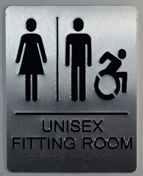HOTEL UNISEX ACCESSIBLE FITTING ROOM SIGN HOTEL UNISEX ACCESSIBLE FITTING ROOM SIGN