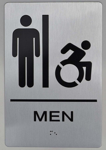 ADA NYC MEN ACCESSIBLE RESTROOM SIGN ADA NYC MEN ACCESSIBLE RESTROOM SIGN