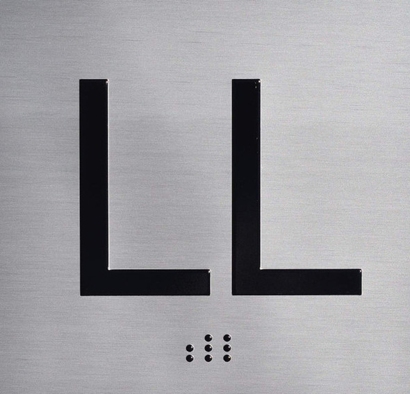 HOTEL LL FLOOR ELEVATOR JAMB PLATE SIGN