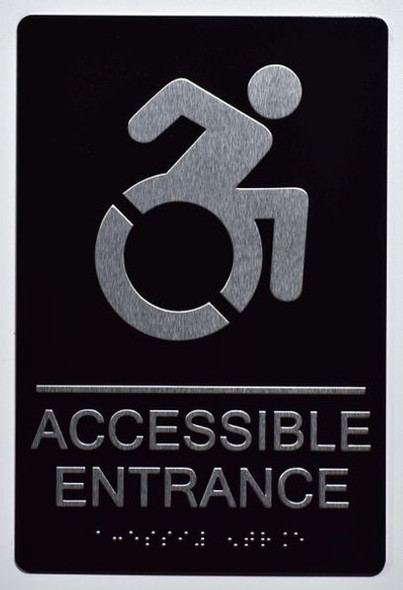 ADA ACCESSIBLE ENTRANCE SIGN ADA ACCESSIBLE ENTRANCE SIGN