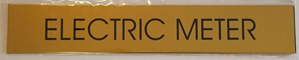 Electric Meter Room Gold Sign Electric Meter Room Gold Sign