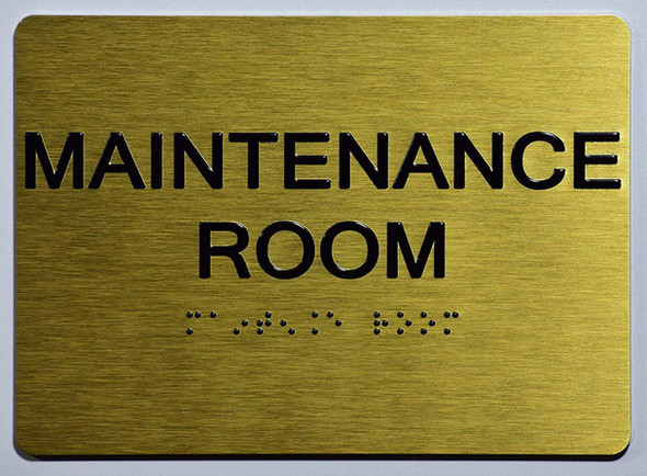 ADA MAINTENANCE ROOM SIGN