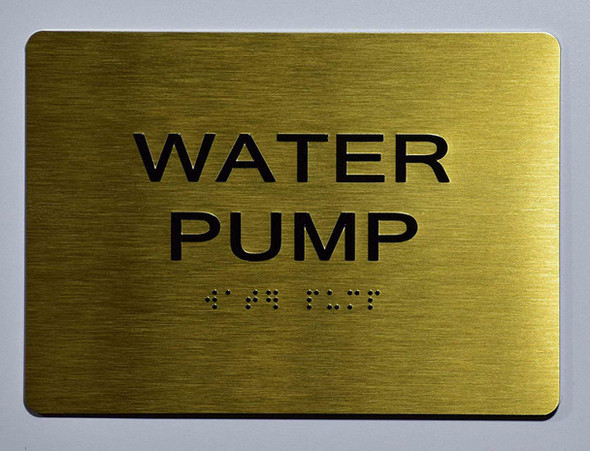 ADA WATER PUMP SIGN