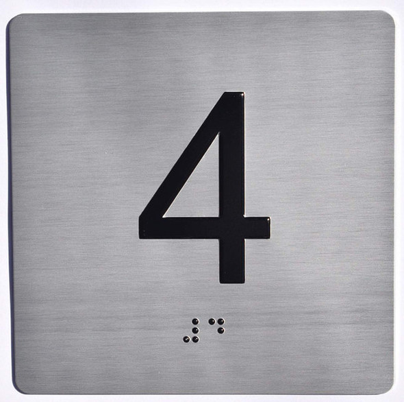ADA APARTMENT NUMBER 4 SIGN