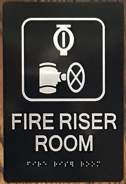 ADA FIRE RISER ROOM SIGN