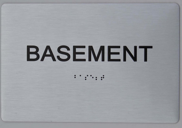 ADA FLOOR NUMBER WITH RAISED LETTERS SIGN