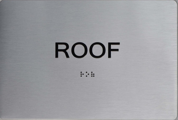 ADA FLOOR NUMBER WITH RAISED LETTERS SIGN