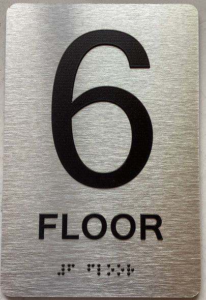 ADA 6 FLOOR SIGN