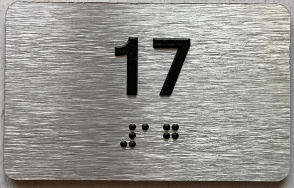 ADA APARTMENT NUMBER - UNIT NUMBER SIGN