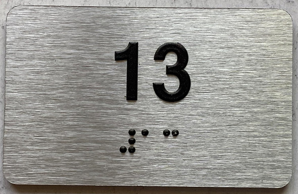 ADA APARTMENT NUMBER - UNIT NUMBER SIGN