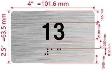 HOTEL APARTMENT NUMBER - UNIT NUMBER SIGN