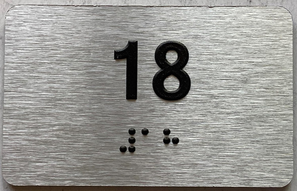 ADA APARTMENT NUMBER - UNIT NUMBER SIGN