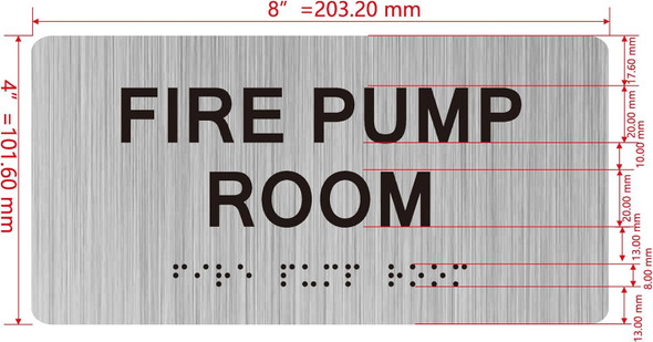 HOTEL FIRE PUMP ROOM SIGN HOTEL FIRE PUMP ROOM SIGN