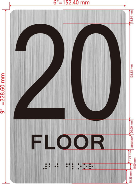HOTEL 20TH FLOOR SIGN