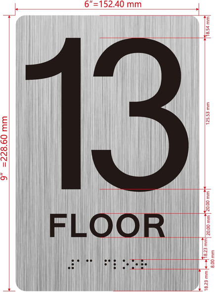 HOTEL 13TH FLOOR SIGN HOTEL 13TH FLOOR SIGN