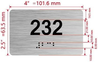 HOTEL APARTMENT NUMBER - UNIT NUMBER SIGN