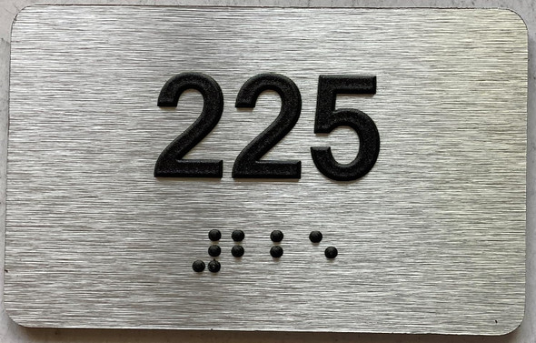 ADA APARTMENT NUMBER - UNIT NUMBER SIGN