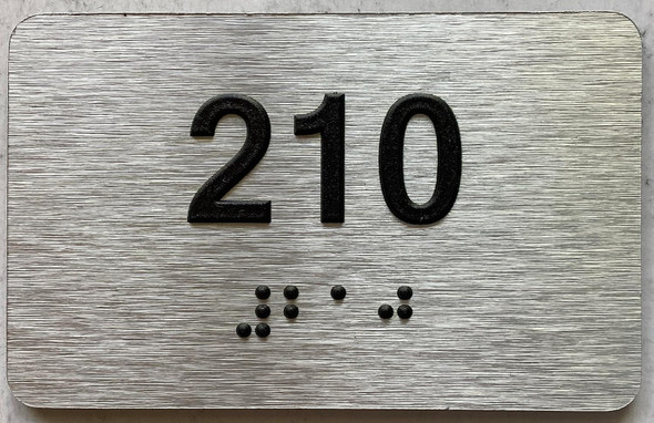 ADA APARTMENT NUMBER - UNIT NUMBER SIGN