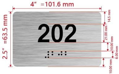 HOTEL APARTMENT NUMBER - UNIT NUMBER SIGN